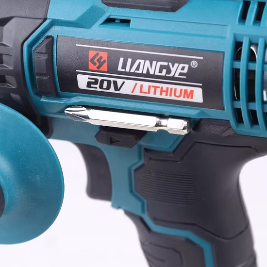 Kit combinato per utensili elettrici Liangye Avvitatore a percussione e trapano a percussione a batteria ricaricabile da 18 V