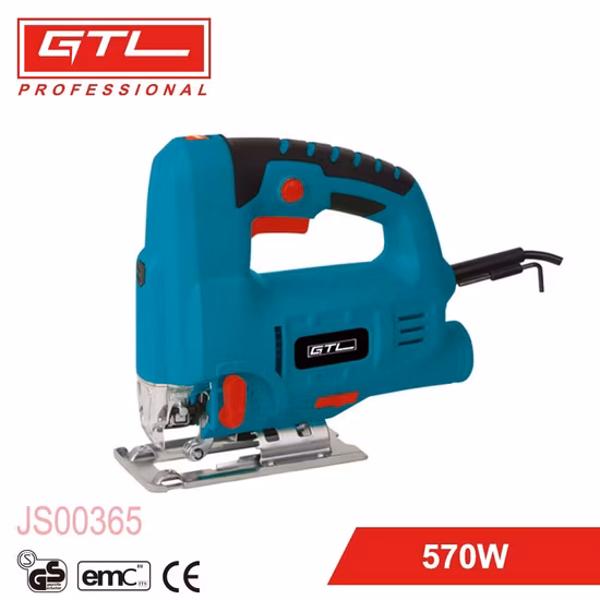 570W Wood Cutting Jigsaw 65mm Pendulum Jig Saw with Quick Change and LED Light (JS00365)