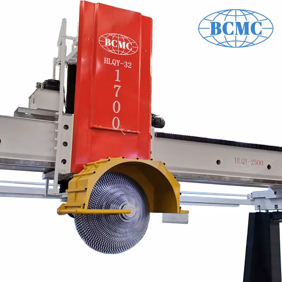 Bcmc China Manufacture Price Granite Stone Machinery Hydraulic Lifting 6 Pillars Automatic Slab Slicing Tile Machine Multi-Blade Marble Block Bridge Cutter
