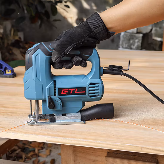 570W Wood Cutting Jigsaw 65mm Pendulum Jig Saw with Quick Change and LED Light (JS00365)