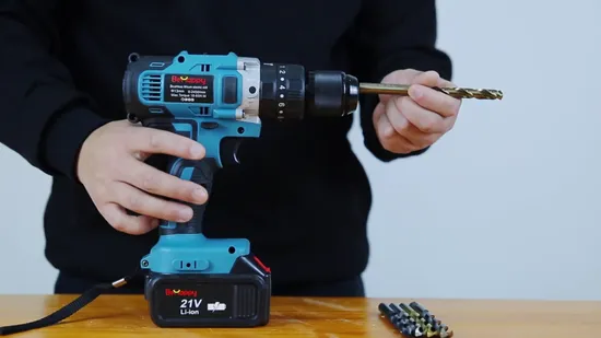 Goldmoon 10% off DC 20V Max-Compatible-Li-ion Battery Brushless Electric Hand Power Tools Cordless Power Drill with Fast Charger