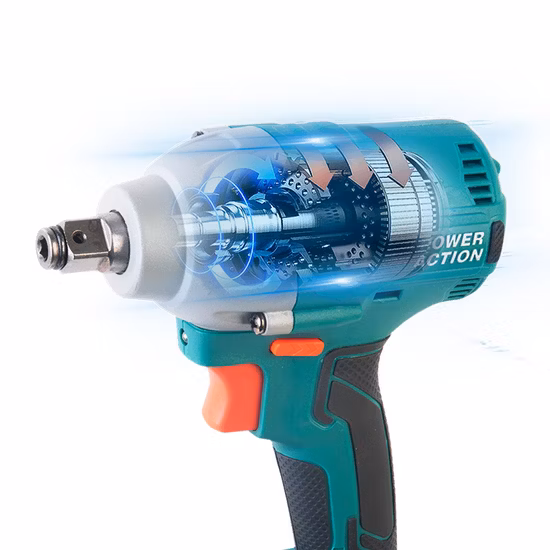 Power Action Brushless 20V Double Speed Electric Cordless Impact Wrench Tools