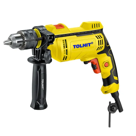 Tolhit Professional 450W Power 10mm 6mm 13mm Mini Hand Wood Concrete Steel Drilling Impact Rotary Hammer Drill Machine Portable Industrial Electric Drill