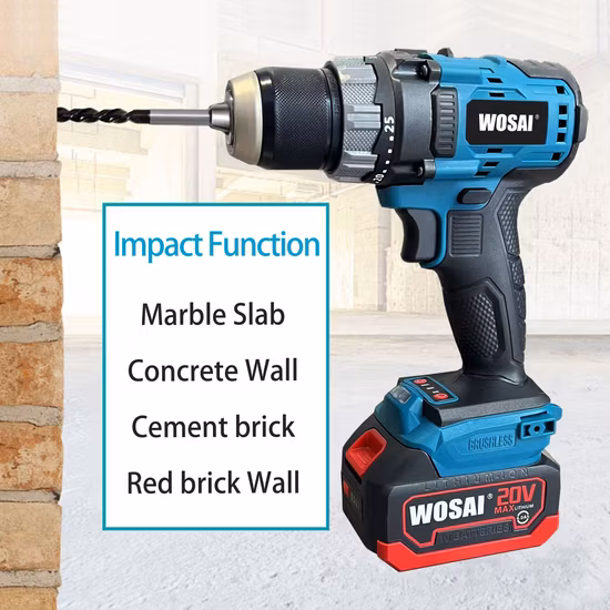 Fixtec Wholesale Ready Stock Power Tools OEM Support Trapano elettrico per utensili elettrici senza fili